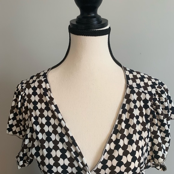 MAX STUDIO Wrap Woman’s Short Sleeve Dress FREE SHIPPING - Picture 6 of 10